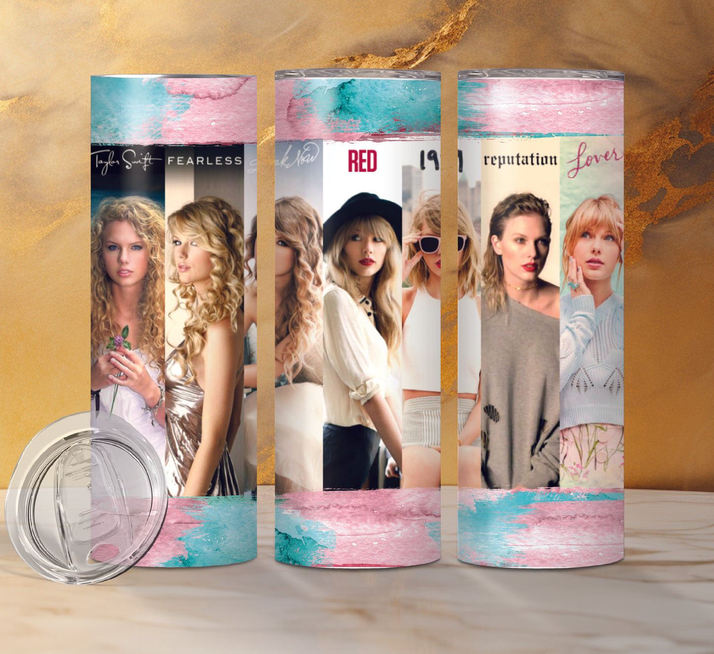 Taylor Swift Drink Tumblers, 12 Designs