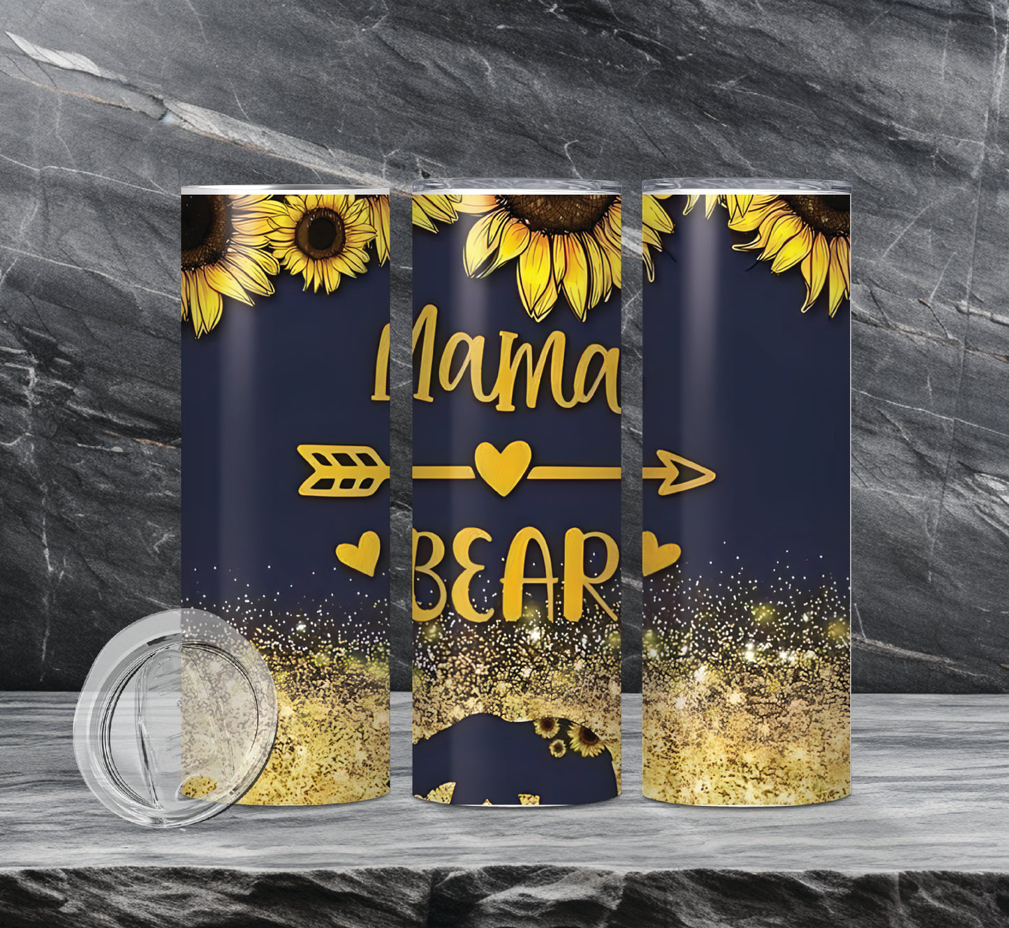 MAMA Bear Drink Tumblers, 3 Designs