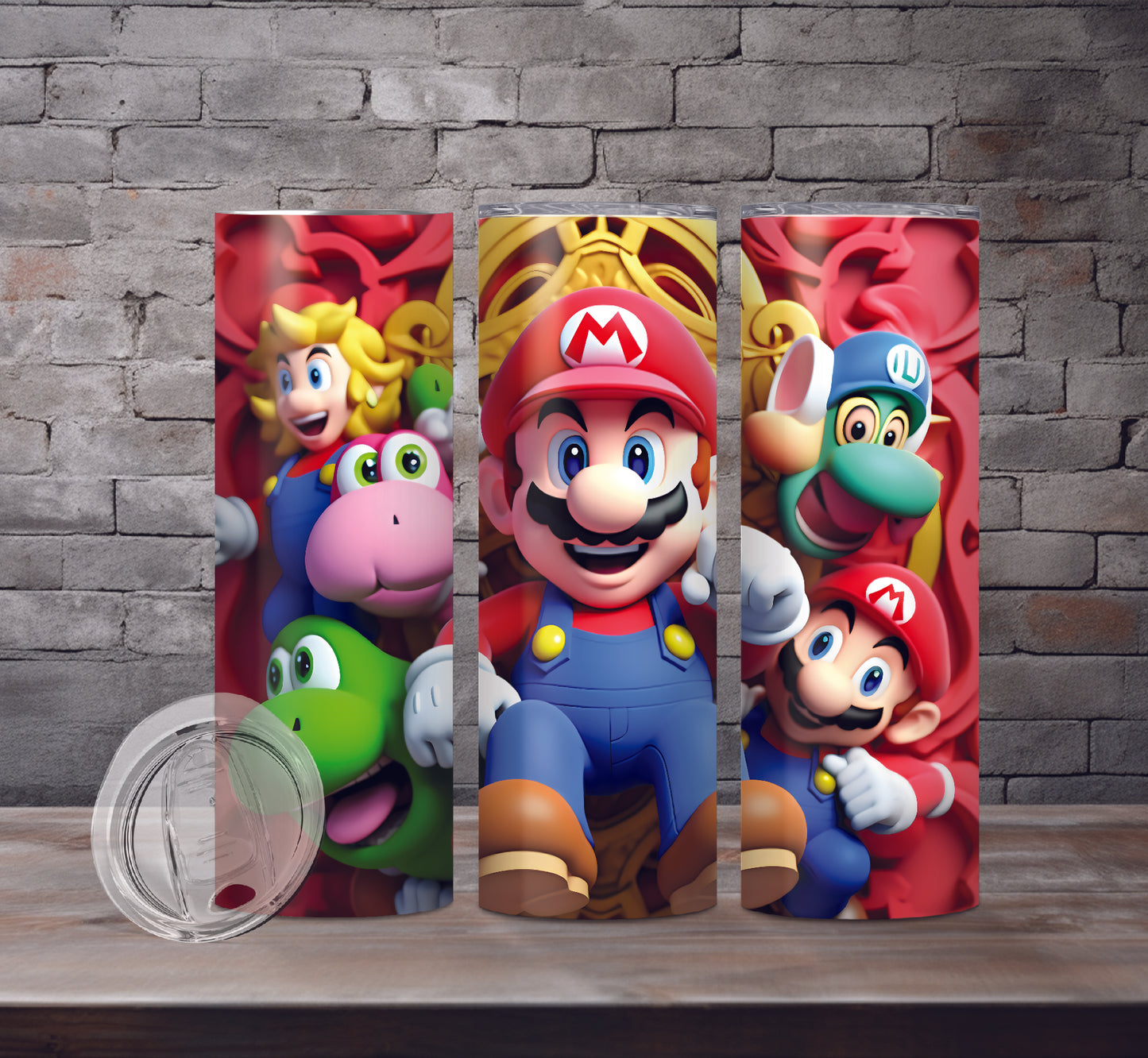 Super Mario Brothers Drink Tumblers, 5 Designs