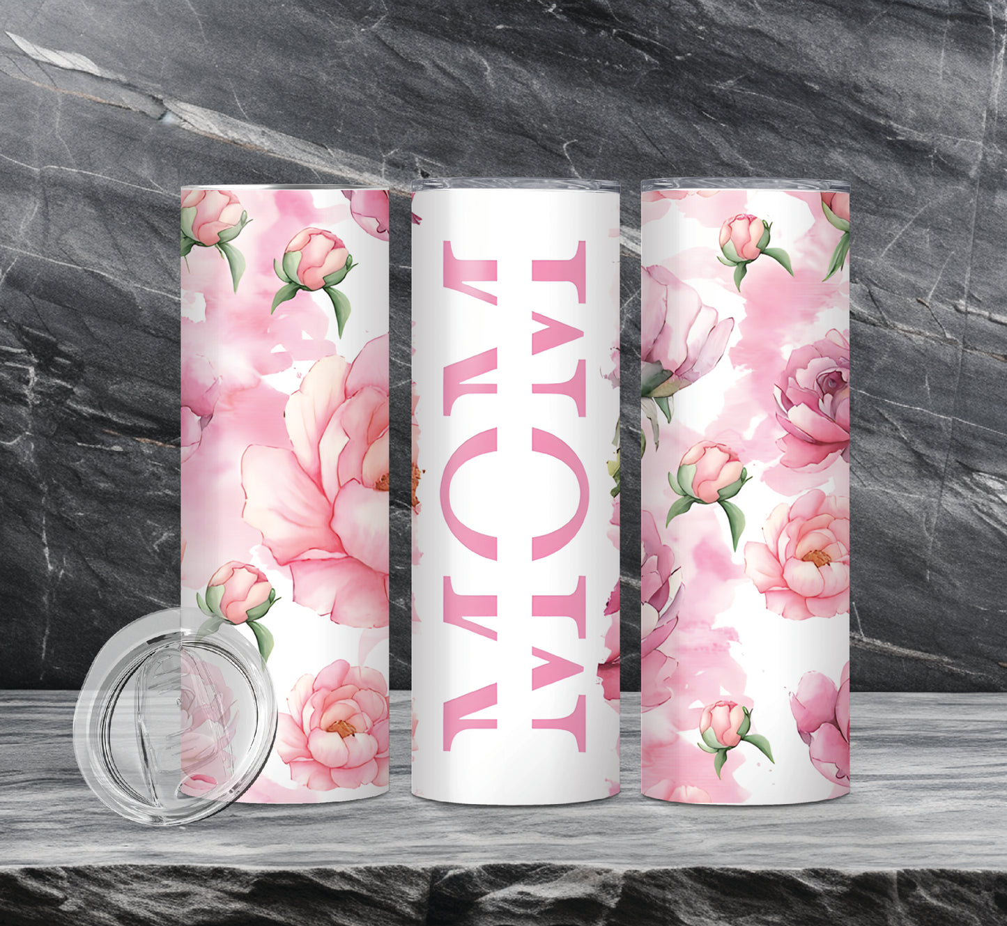 MOM Drink Tumblers, 10 Designs, Add Name