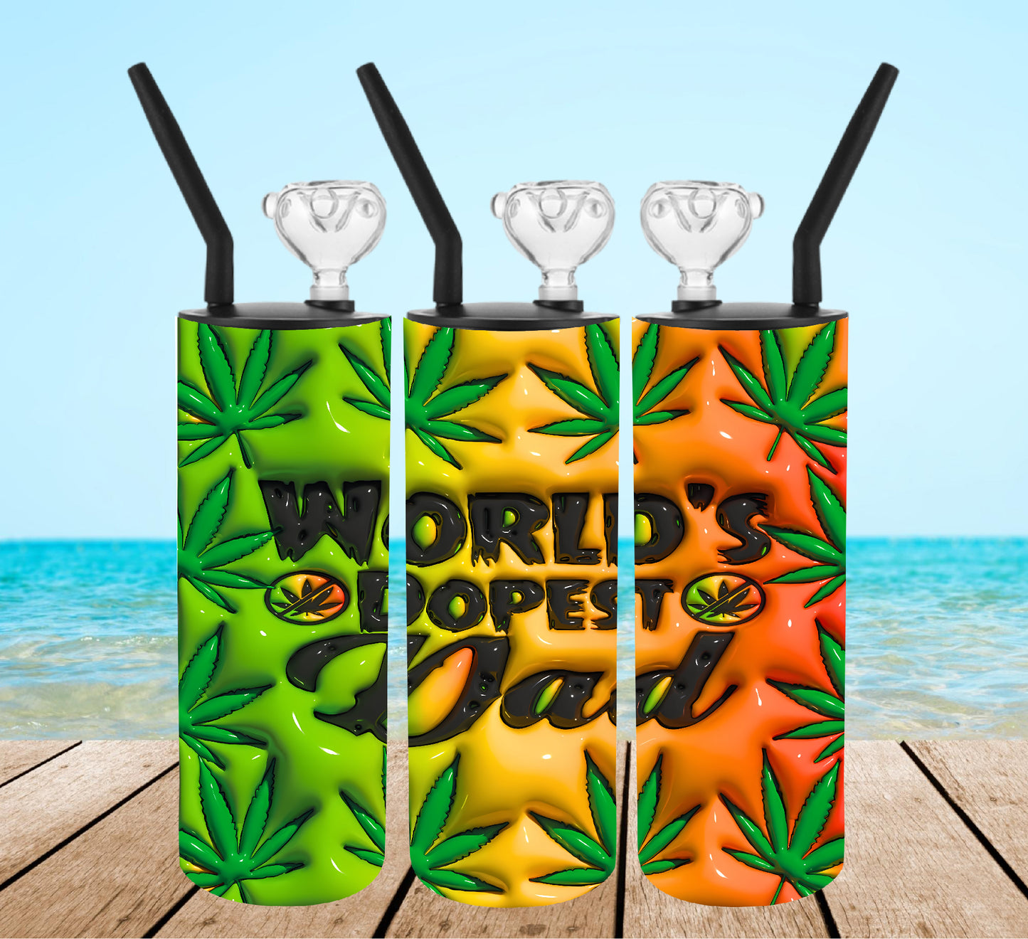 World's Dopest Dad Tumbler Bong