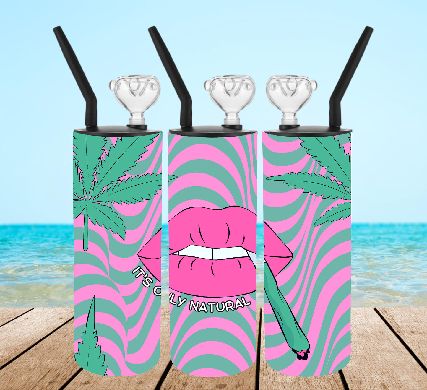 It's Only Natural Lips Tumbler Bong