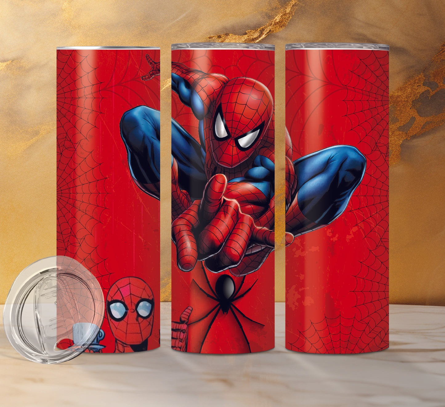 Spiderman Drink Tumblers, 7 Designs