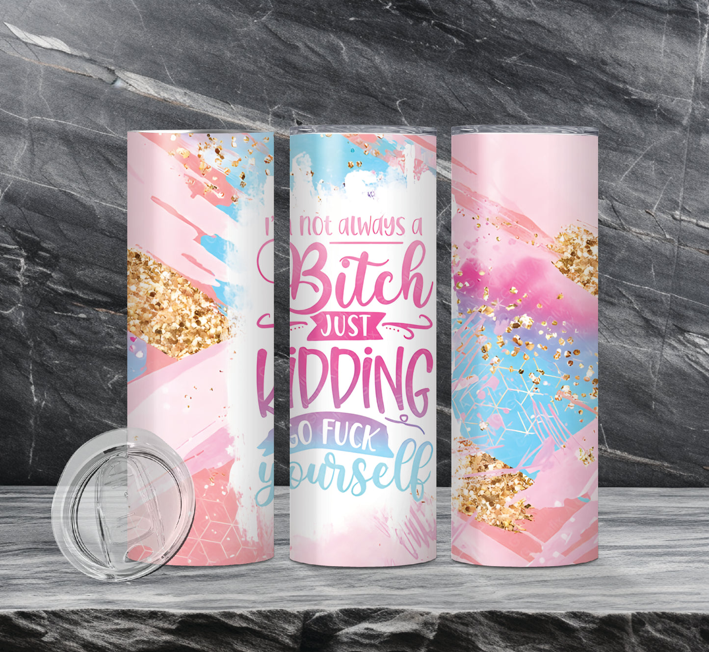 Sarcastic Drink Tumblers, 13 Designs
