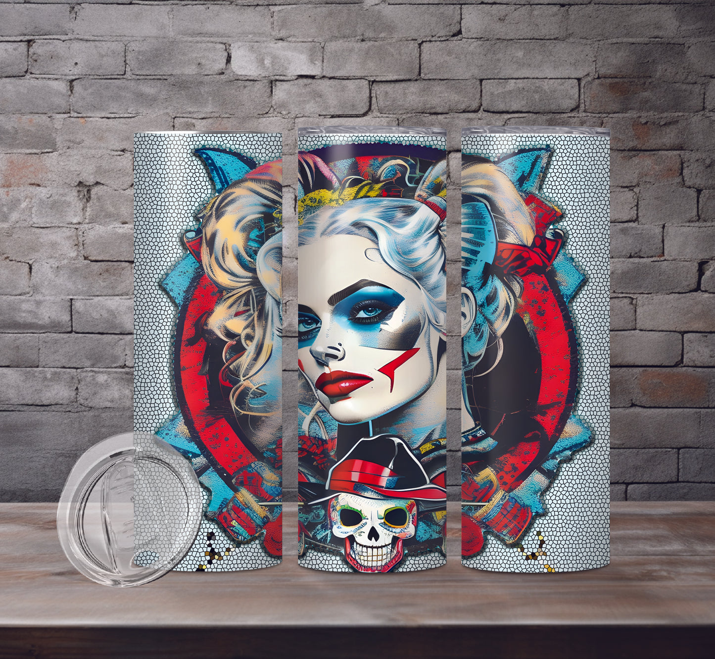 Harley Quinn Drink Tumblers, 6 Designs