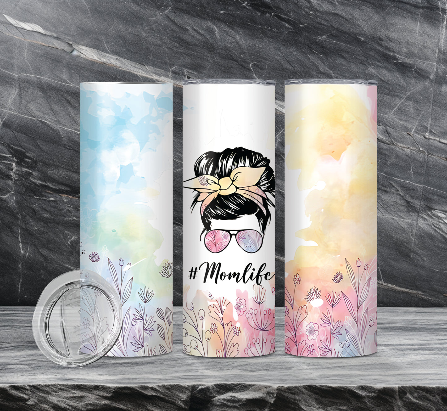 Mom Life Drink Tumblers, 11 Designs