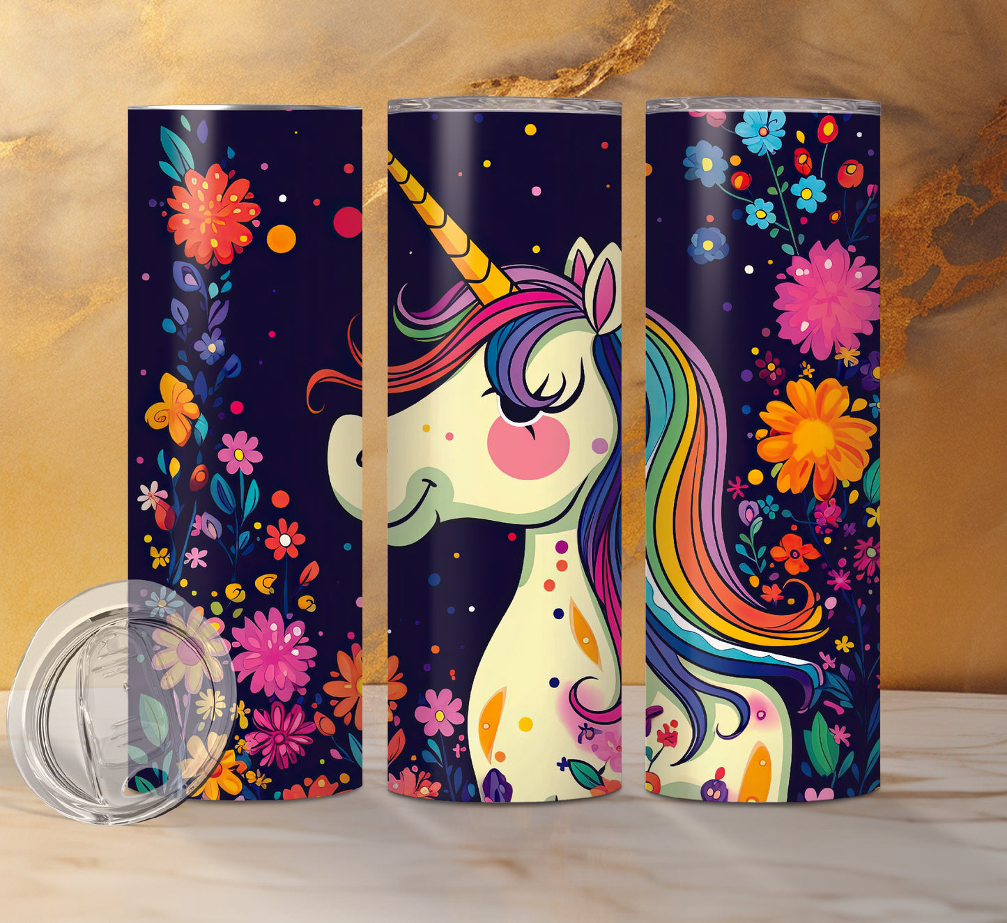 Unicorn Drink Tumblers, 13 Designs