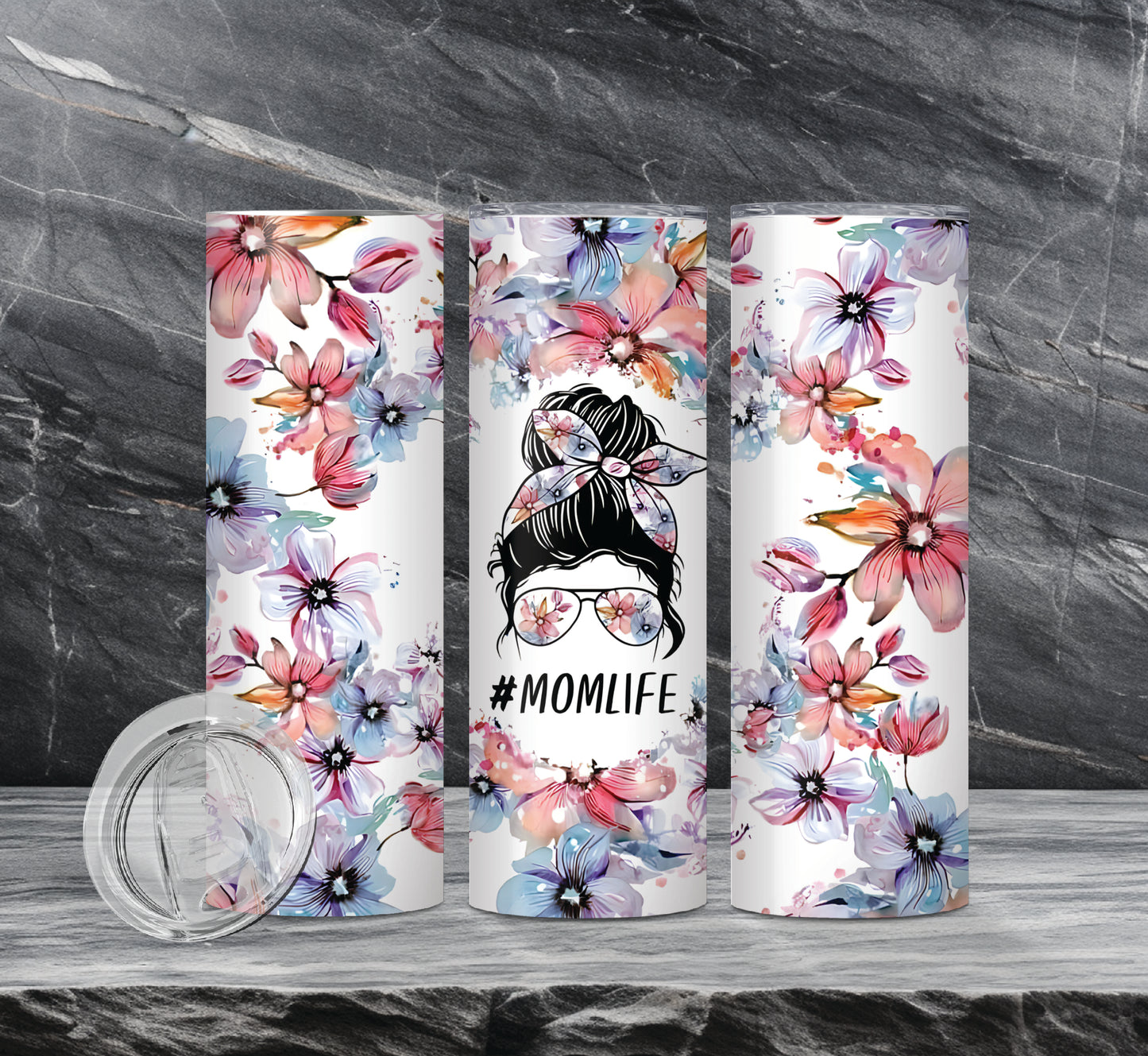 Mom Life Drink Tumblers, 11 Designs