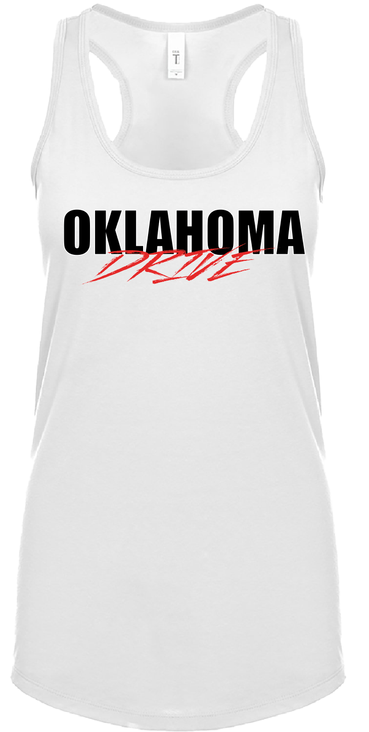 Oklahoma Drive Female Racerback Tank Top