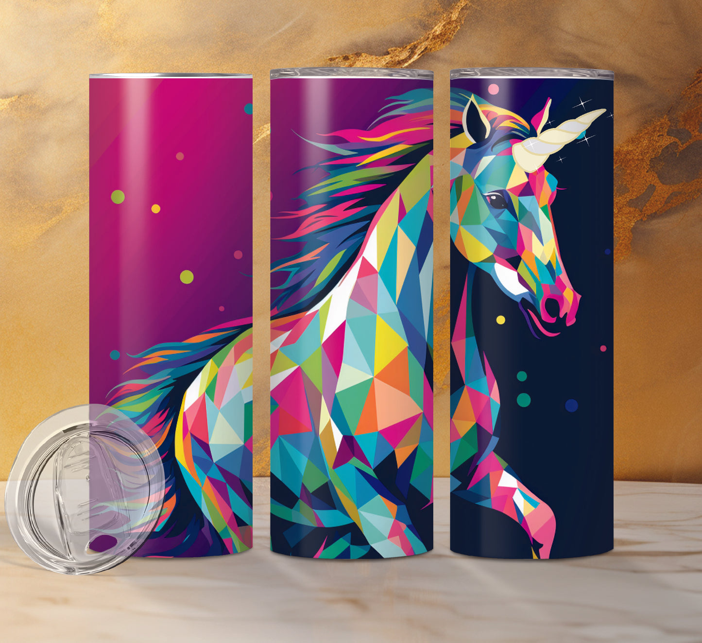 Unicorn Drink Tumblers, 13 Designs