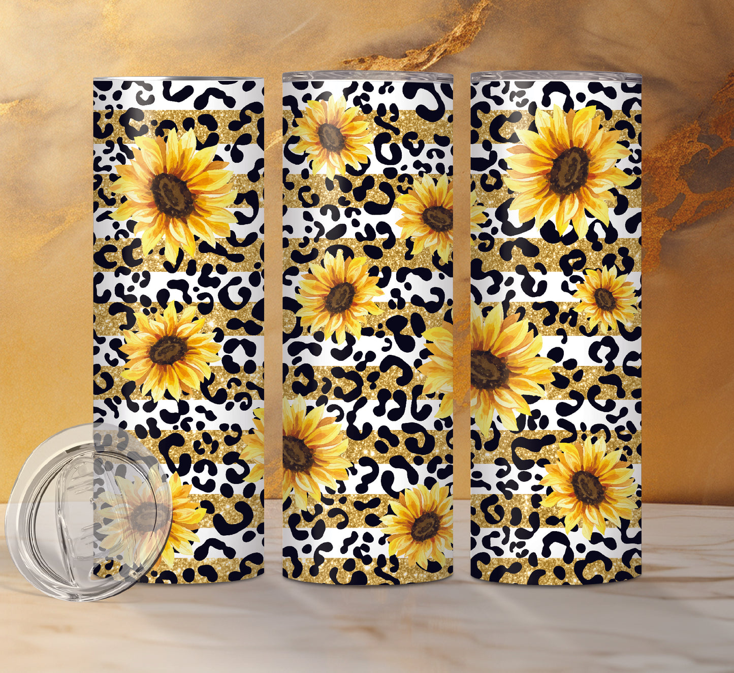 Sunflower Designs Drink Tumblers, 18 Designs