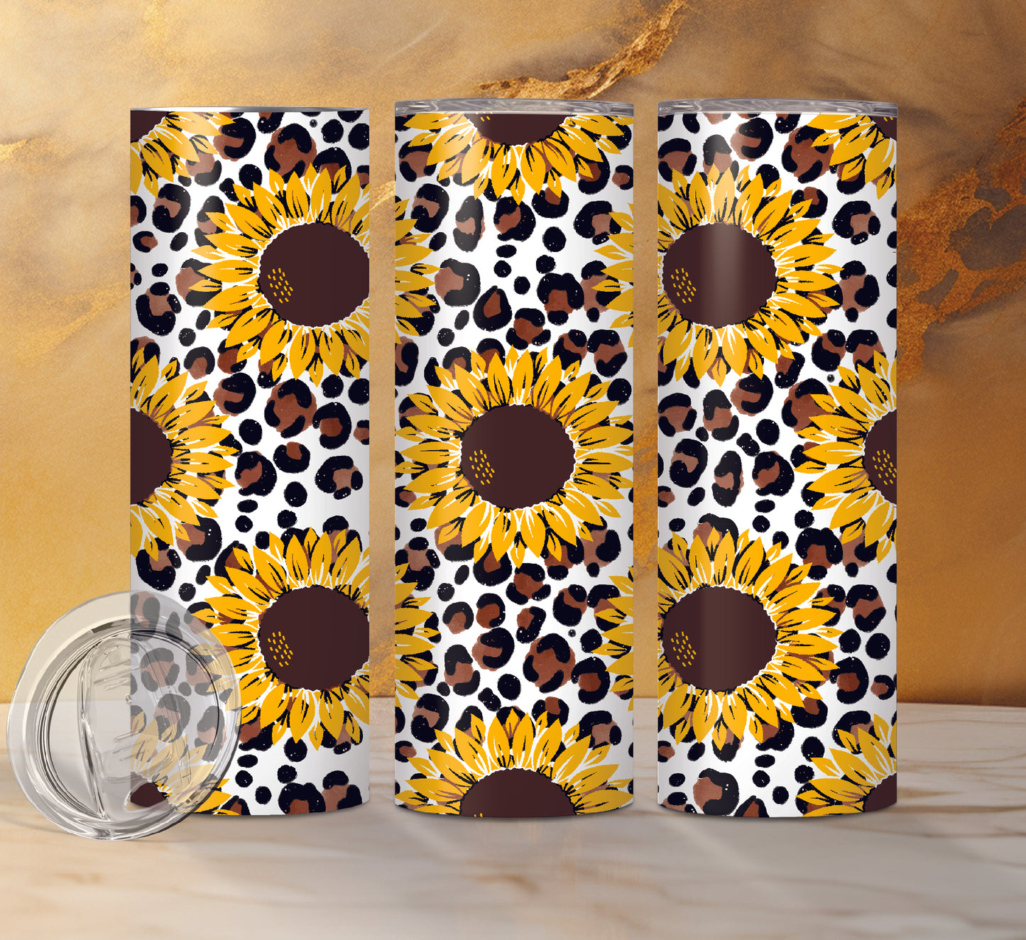 Sunflower Designs Drink Tumblers, 18 Designs