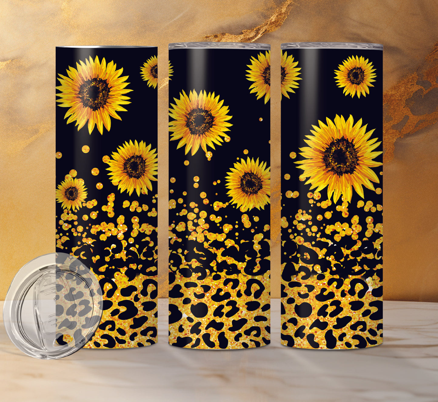 Sunflower Designs Drink Tumblers, 18 Designs
