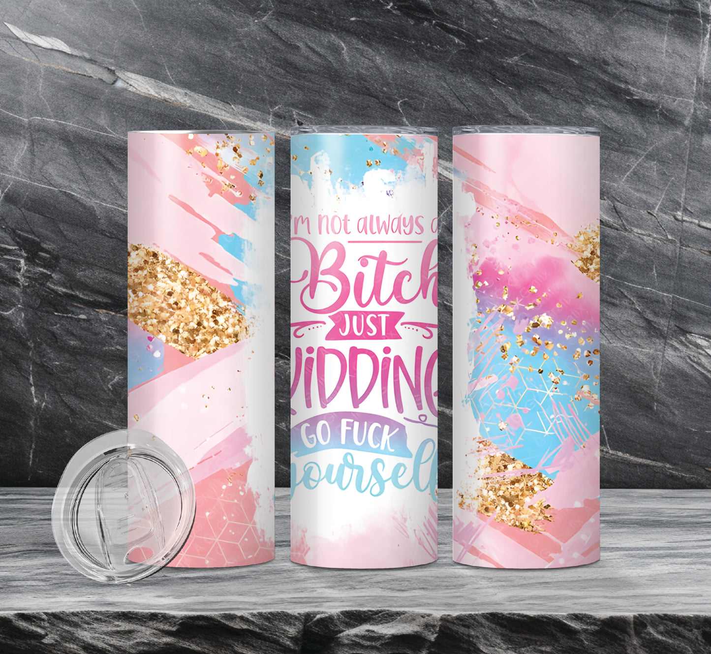 F@#K Off Sarcastic Drink Tumblers, 19 Designs