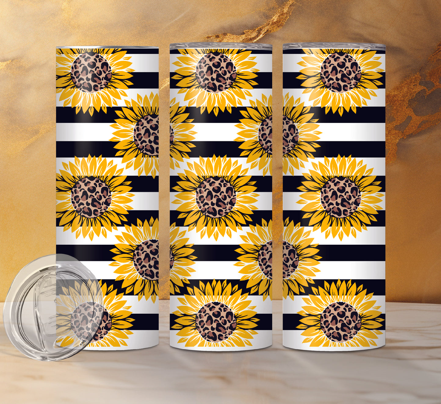 Sunflower Designs Drink Tumblers, 18 Designs