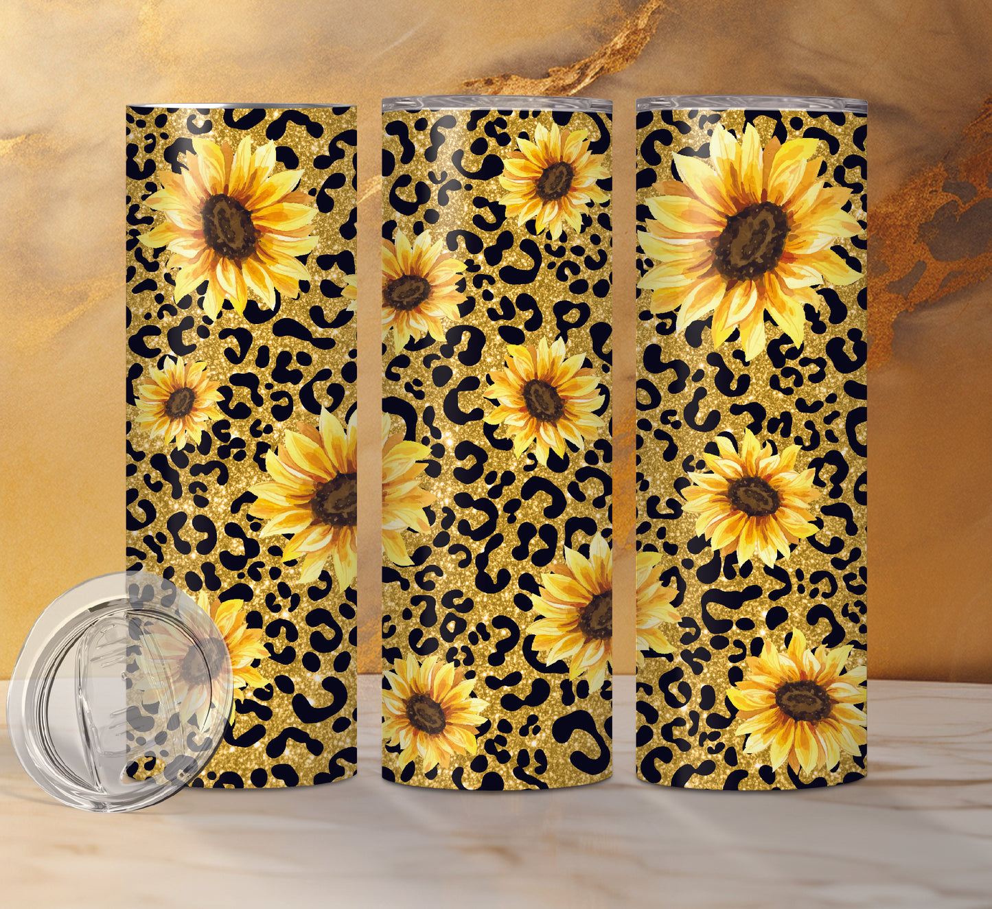 Sunflower Designs Drink Tumblers, 18 Designs
