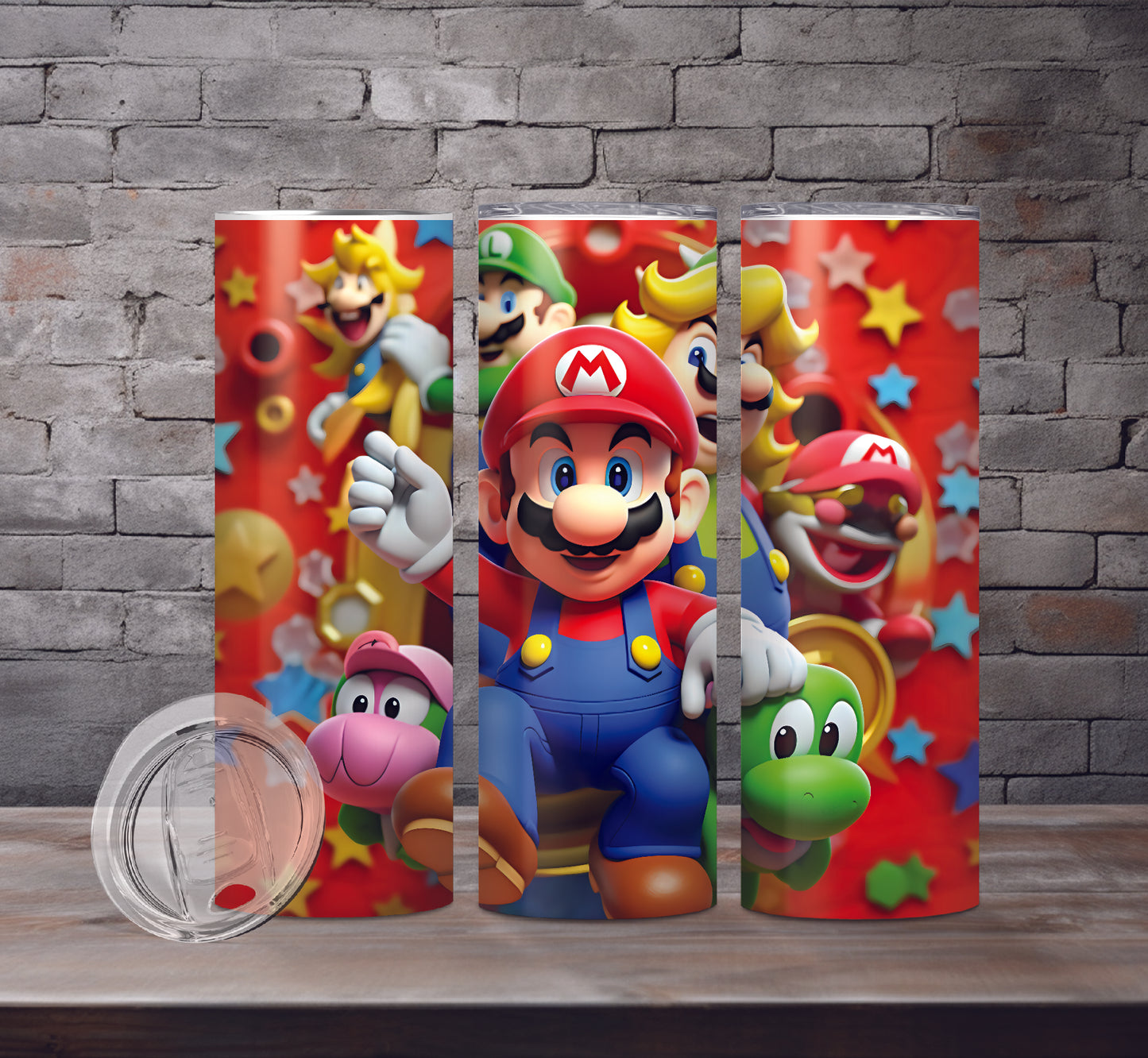 Super Mario Brothers Drink Tumblers, 5 Designs