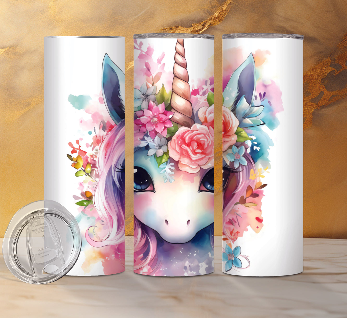 Unicorn Drink Tumblers, 13 Designs