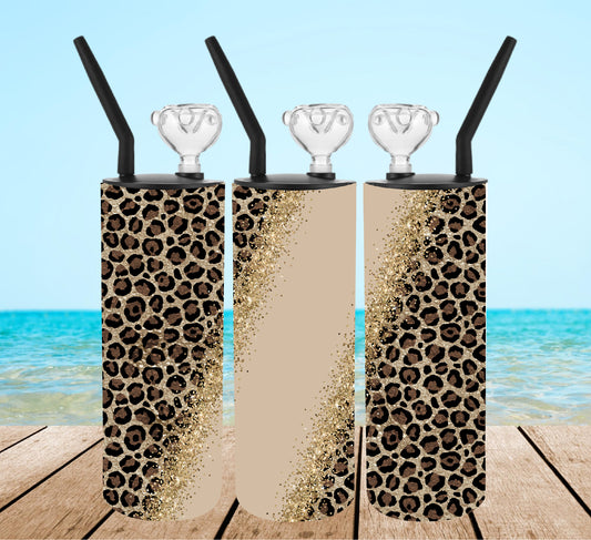 Leopard Print Tumbler Bong