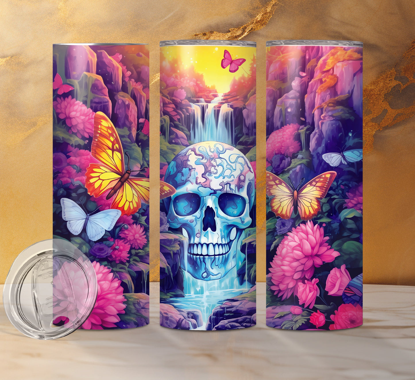 Skull Drink Tumblers, 8 Designs