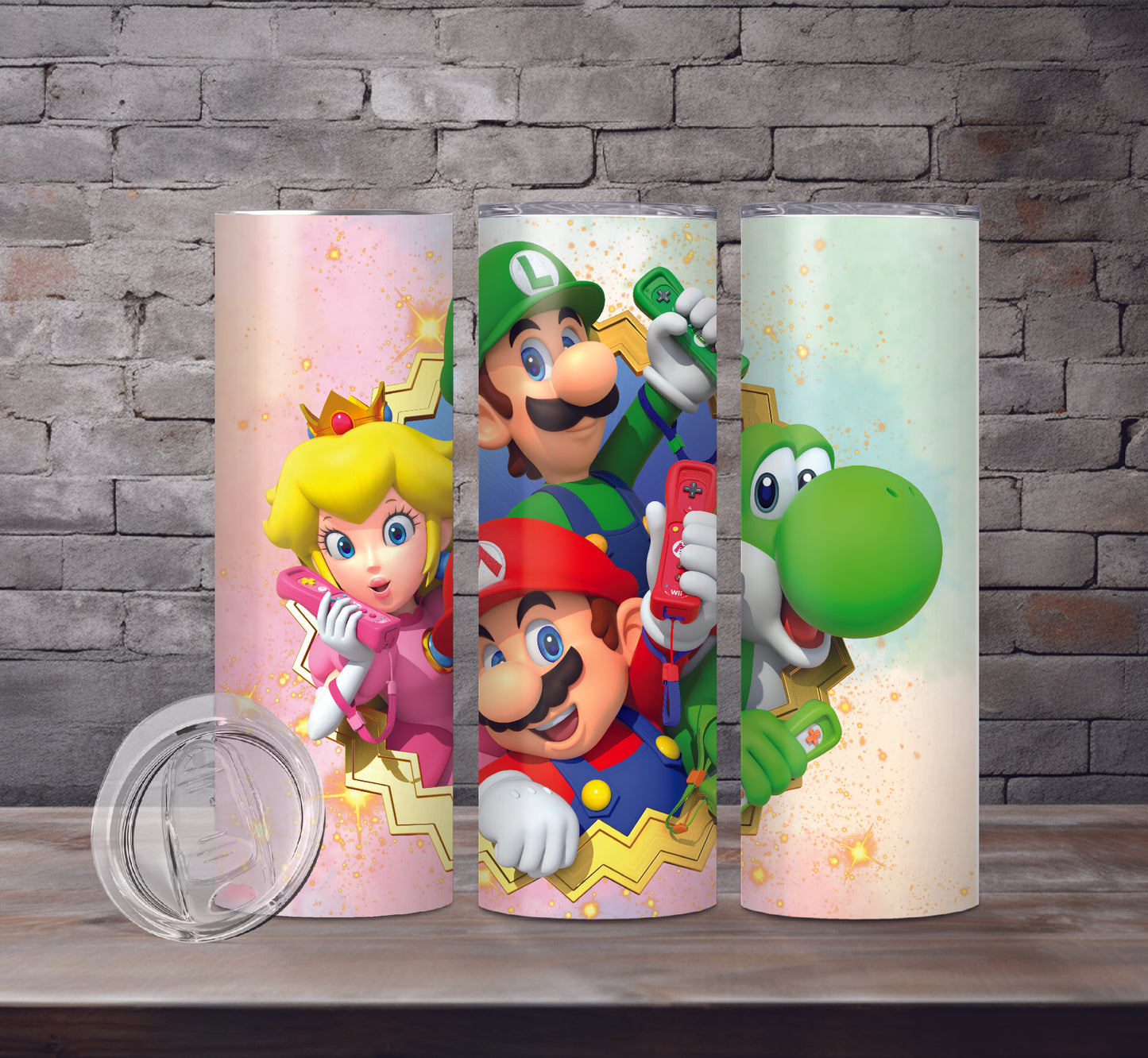 Super Mario Brothers Drink Tumblers, 5 Designs