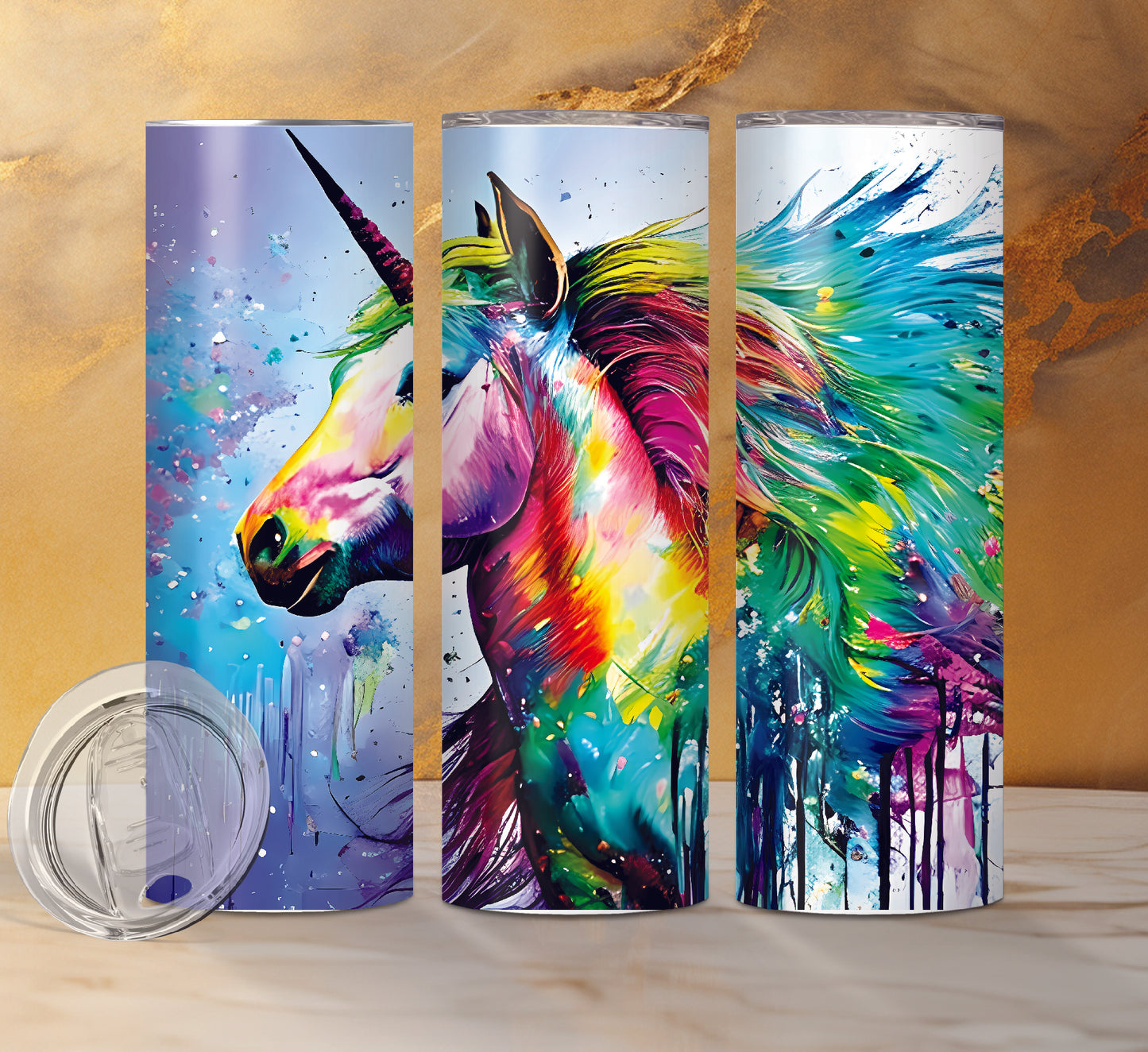 Unicorn Drink Tumblers, 13 Designs
