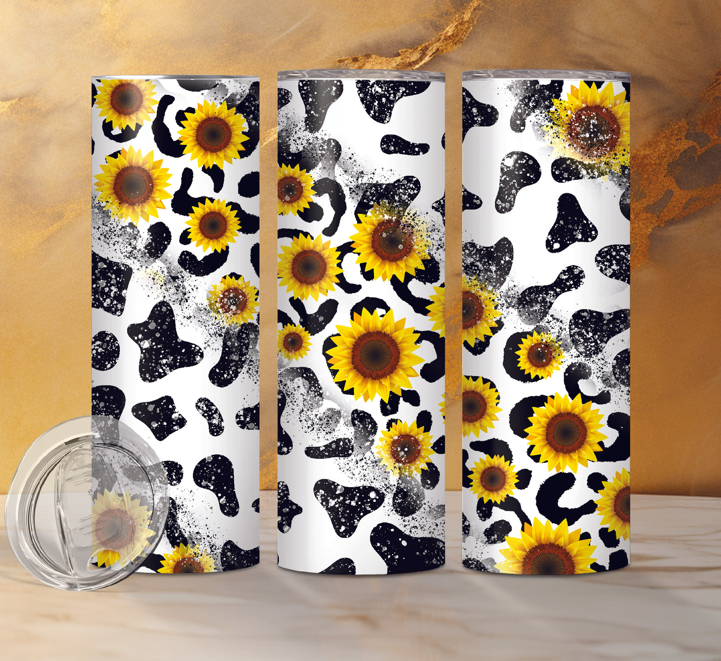Sunflower Designs Drink Tumblers, 18 Designs
