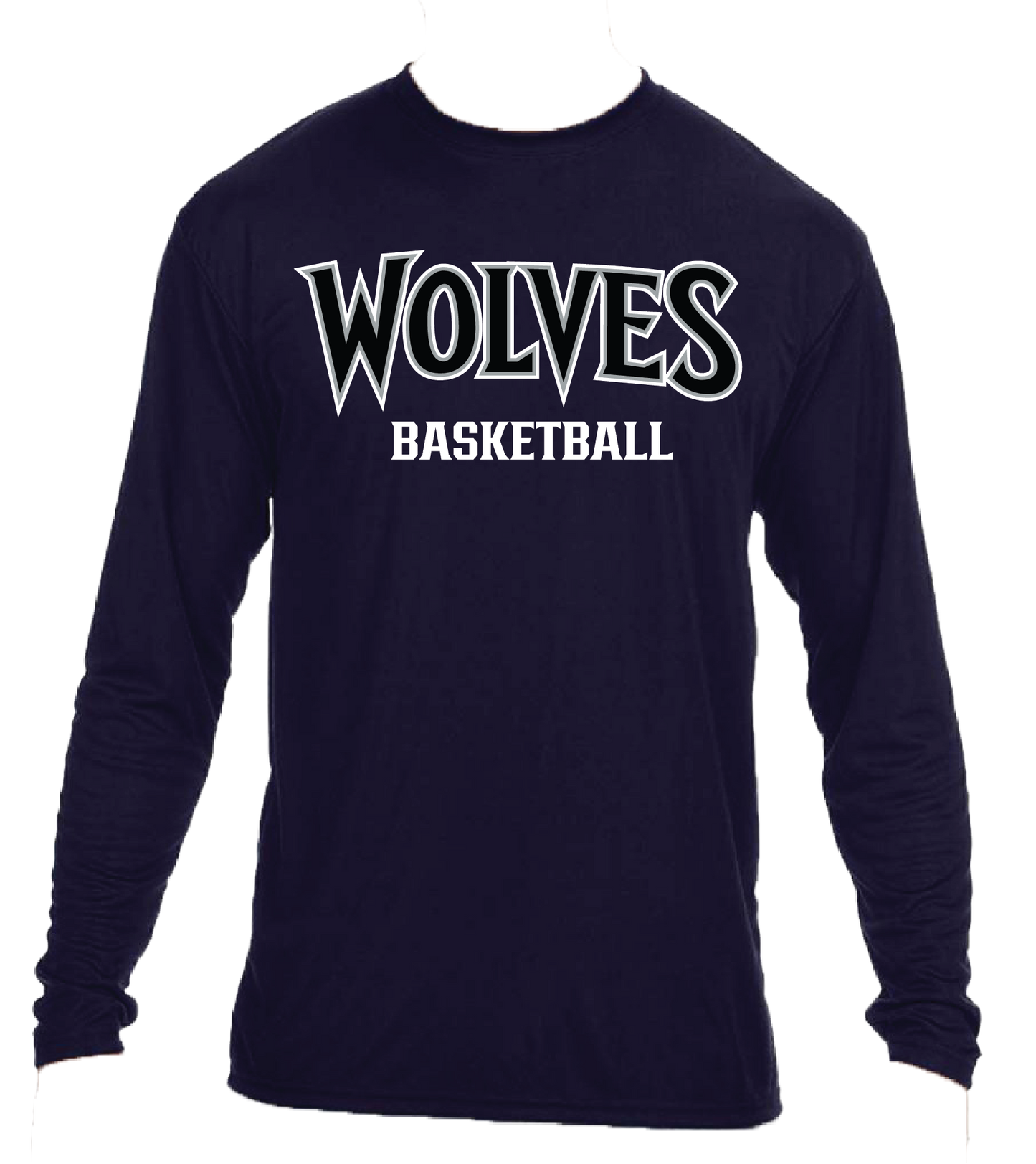 Wolves Basketball Dri Fit Long Sleeve