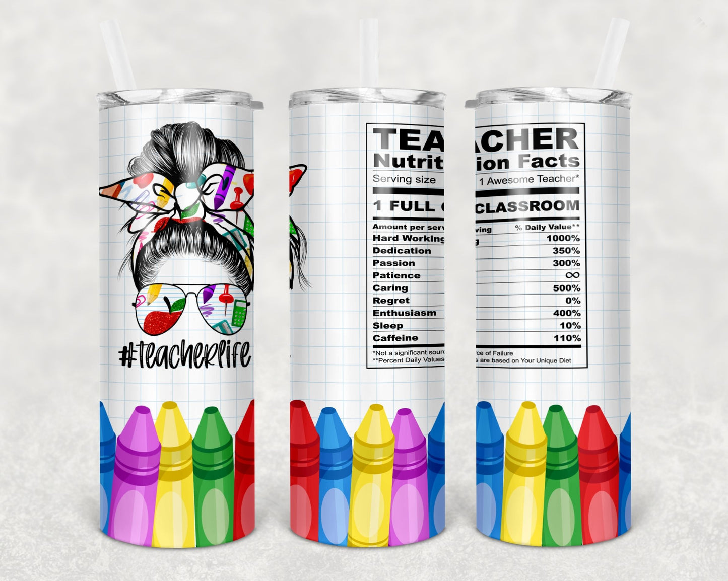 Teacher Drink Tumblers, 16 Designs