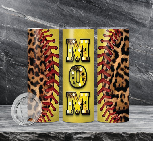 Softball Mom Drink Tumblers, 3 Designs