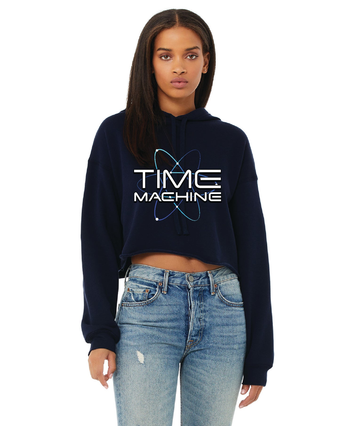 Time Machine Crop Top Hoodie