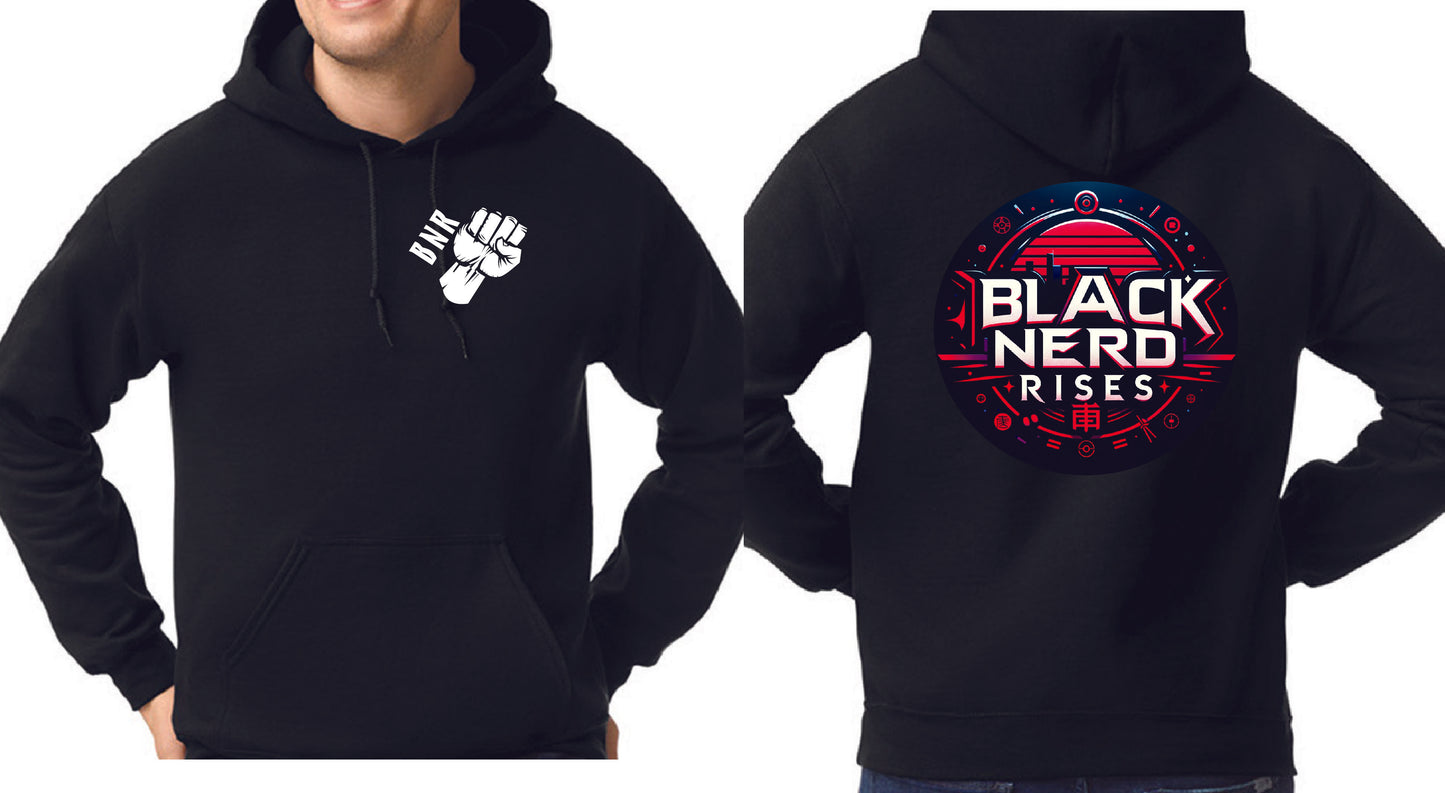 Black Nerd Rises Neon Nerd Hoodie