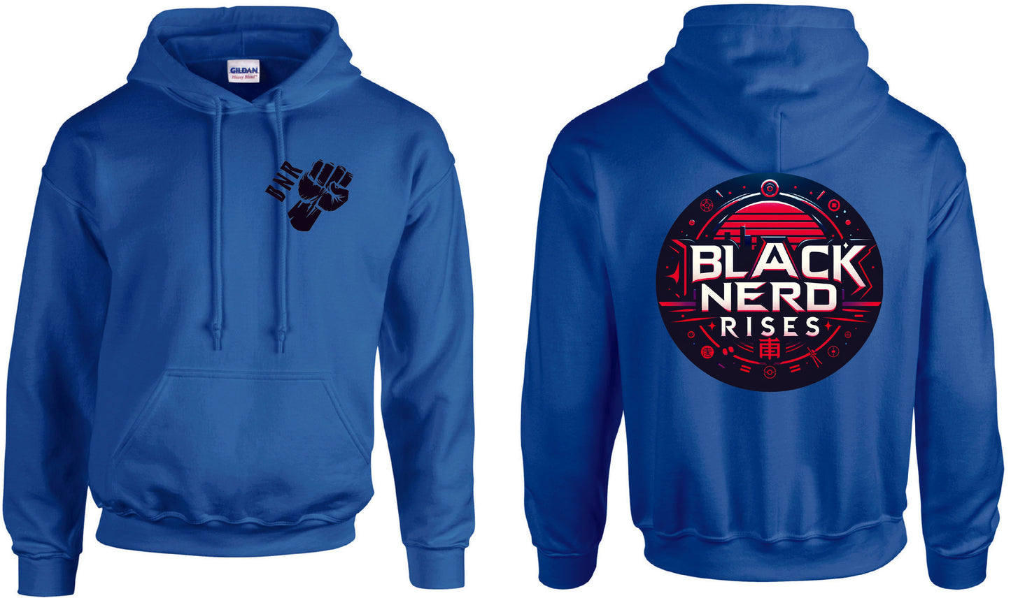 Black Nerd Rises Neon Nerd Hoodie