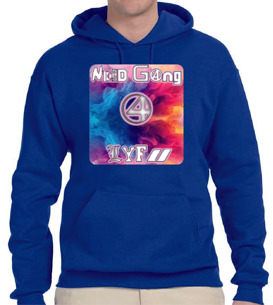 Black Nerd Rises Nerd Gang 4 Lyfu Hoodie