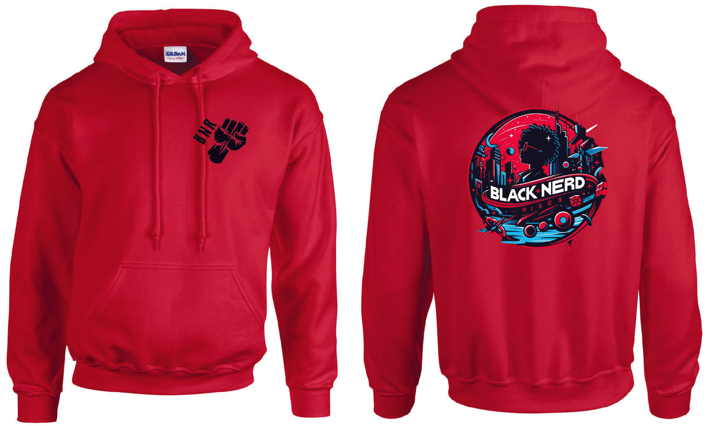 Black Nerd Rises Mars Bebop Hoodie