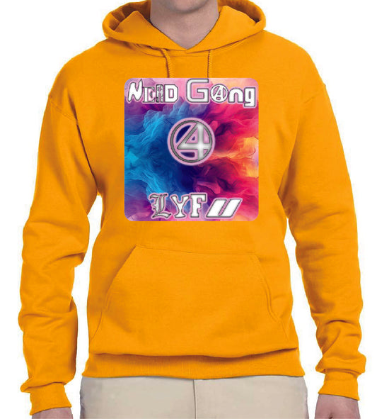 Black Nerd Rises Nerd Gang 4 Lyfu Hoodie