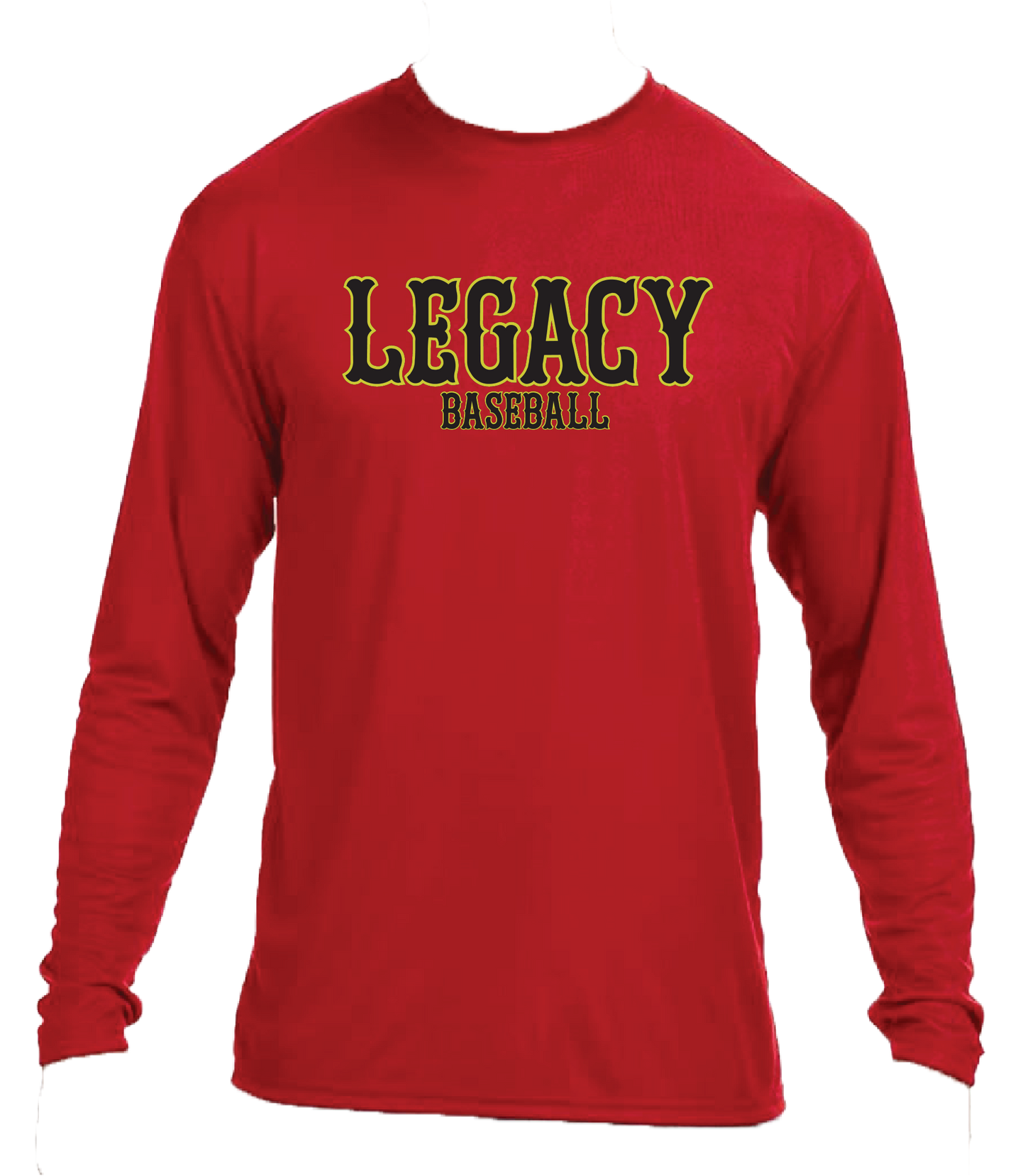 Legacy Baseball Long Sleeve Dri Fit Shirt PICK COLOR AND DESIGN