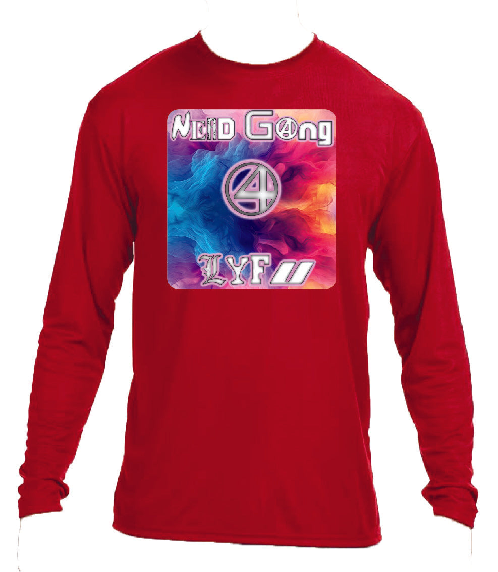 Black Nerd Rises Nerd Gang 4 Lyfu Long Sleeve Shirt