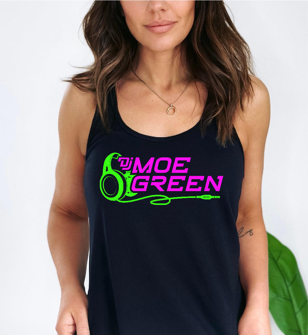 DJ Moe Green Racerback Tank Top - Pick Color and Style