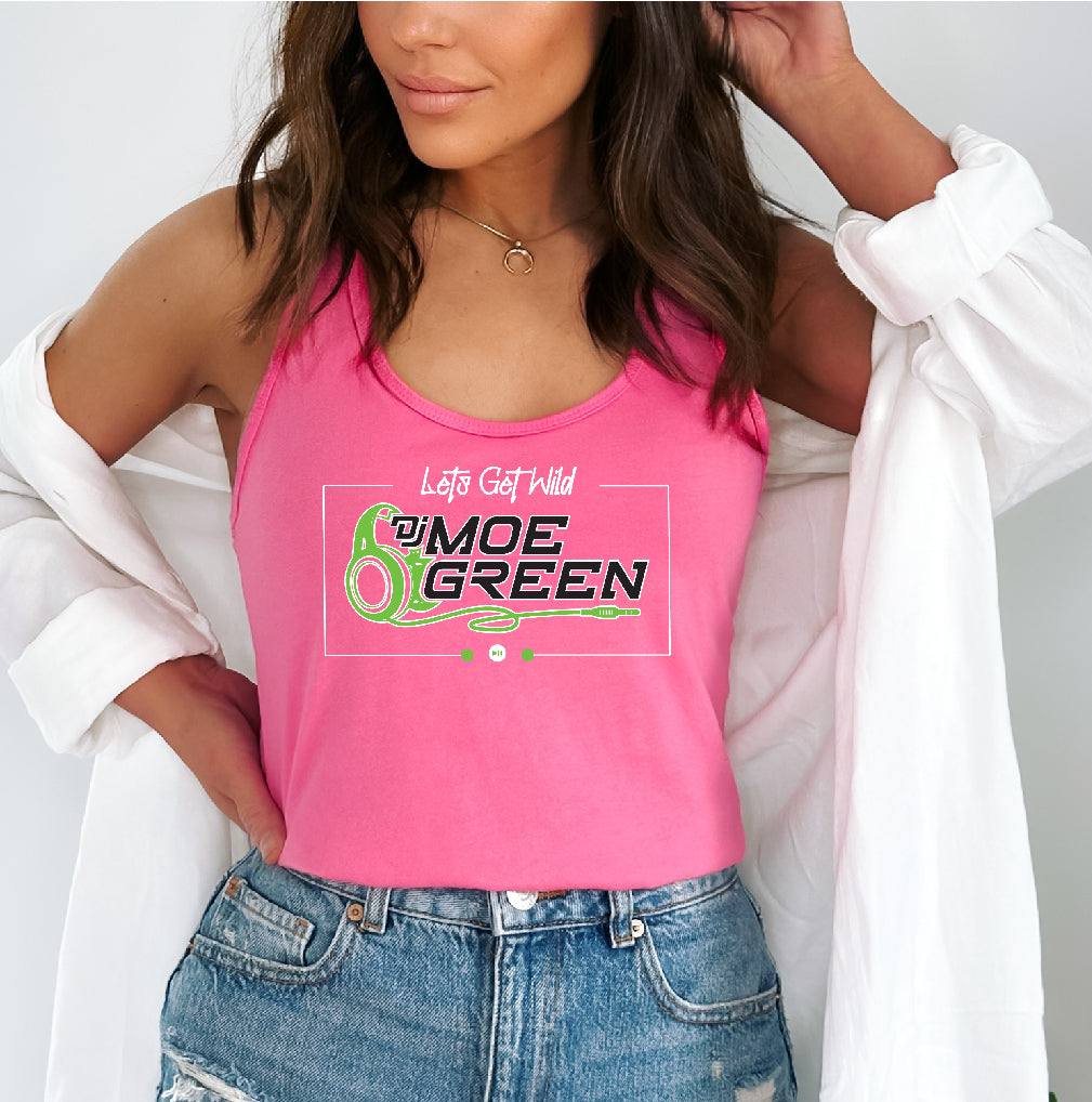 DJ Moe Green Racerback Tank Top - Pick Color and Style