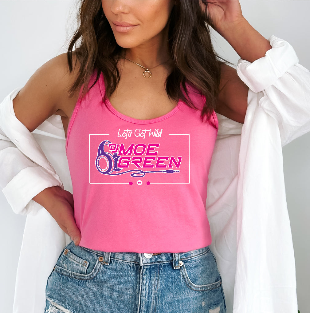 DJ Moe Green Racerback Tank Top - Pick Color and Style