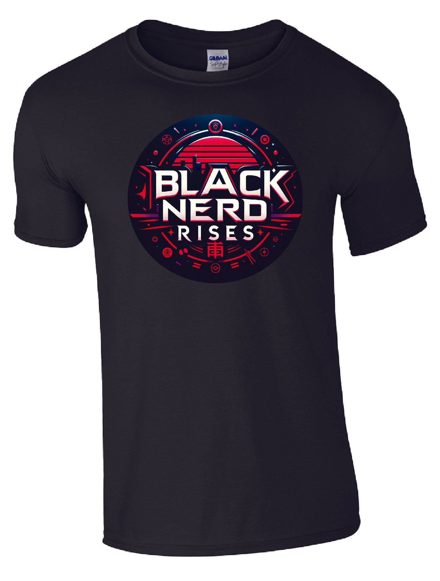 Black Nerd Rises Neon Nerd T-Shirt