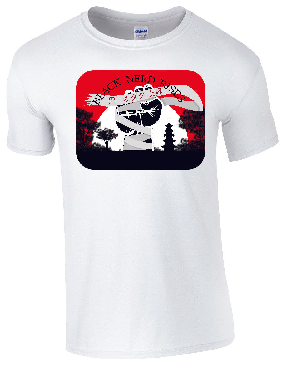 Black Nerd Rises Rising Sun T-Shirt