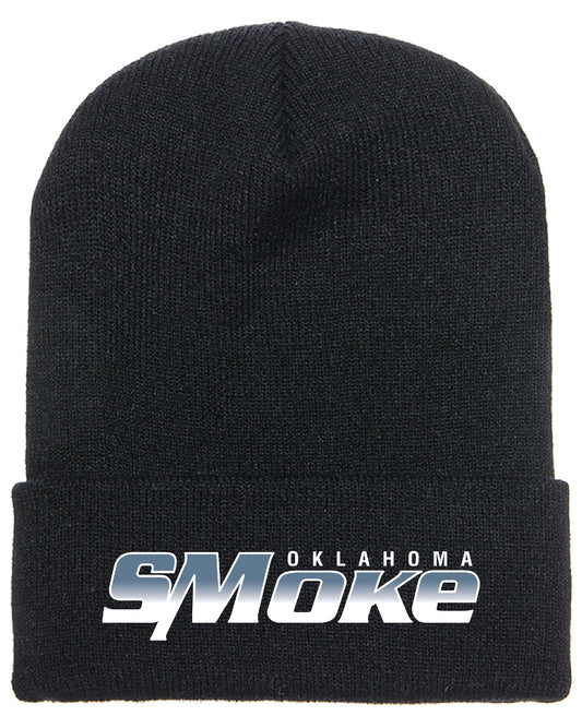 Oklahoma Smoke Embroidered Beanie