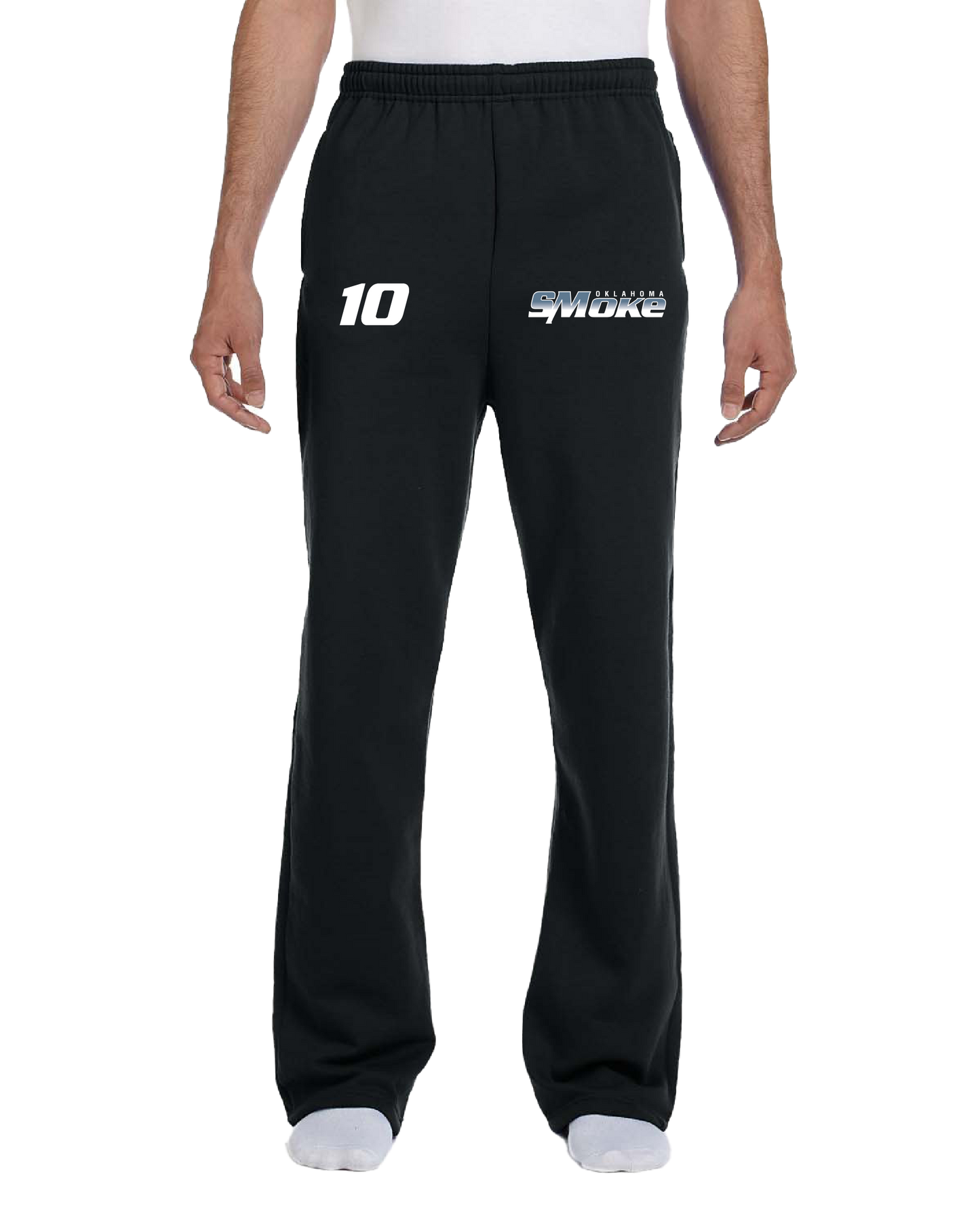 Oklahoma Smoke Sweatpants Embroidered Logo and Optional Number